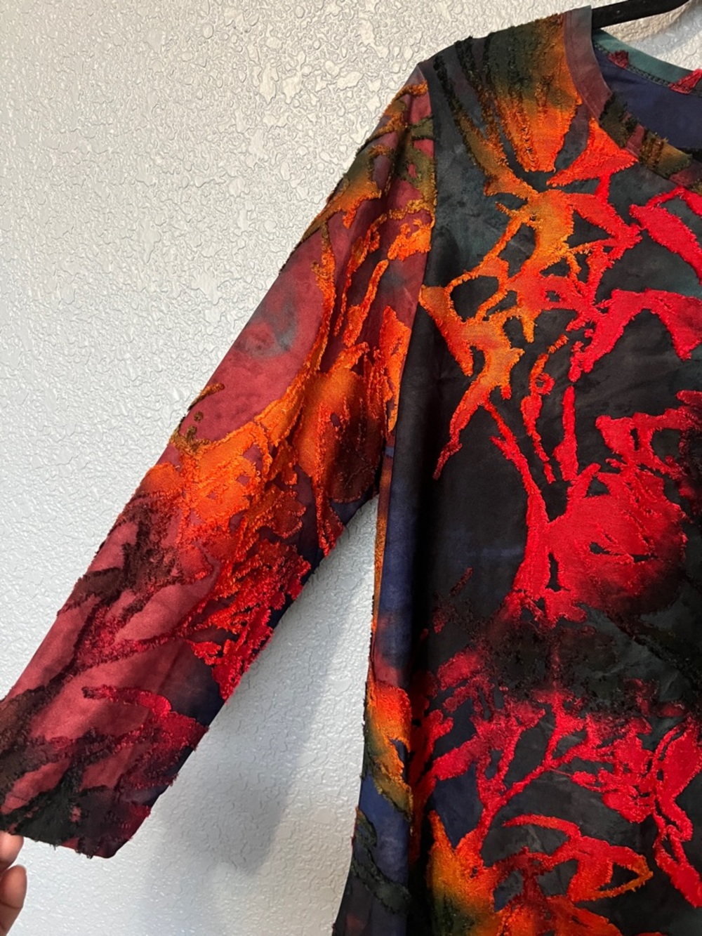Caleaas Tunic Size Large Multi Abstract Pullover - Picture 3 of 8